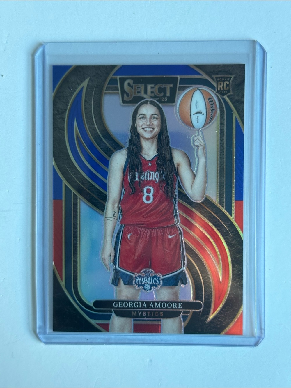 Georgia Amoore Mystics Rookie Basketball Trading Card 011/399 - Red